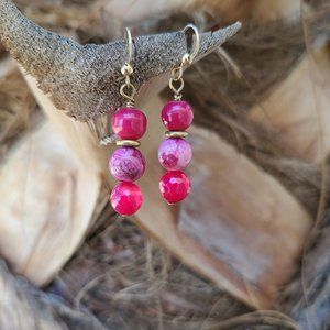 🌟3 Pink Bead Earrings🌟